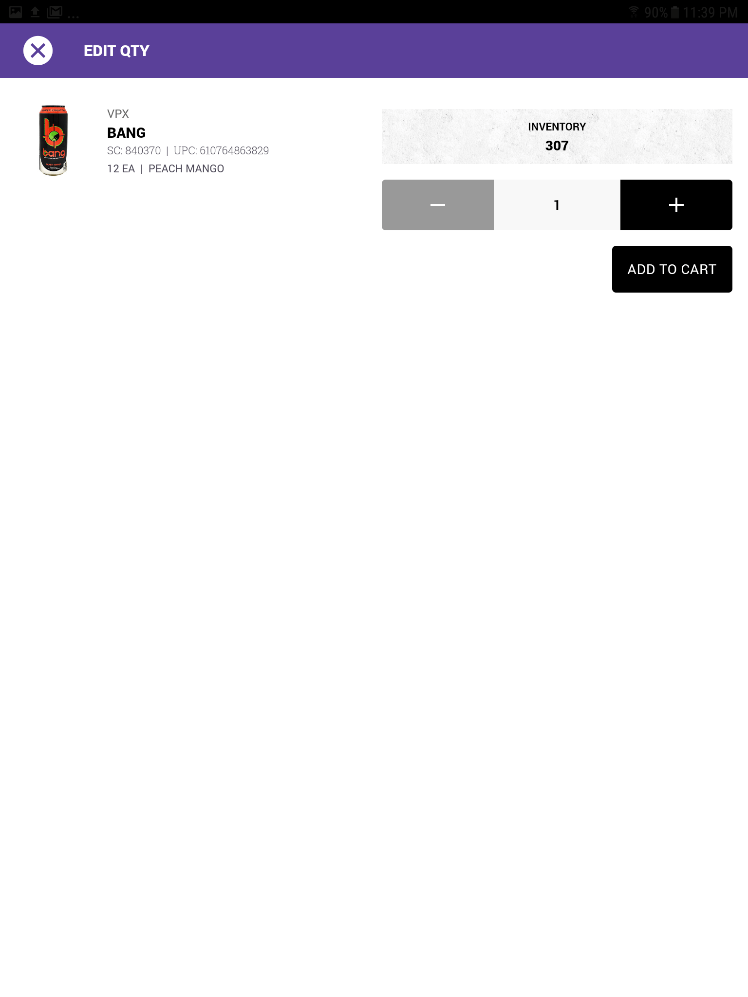 Add to cart: edit quantity Image