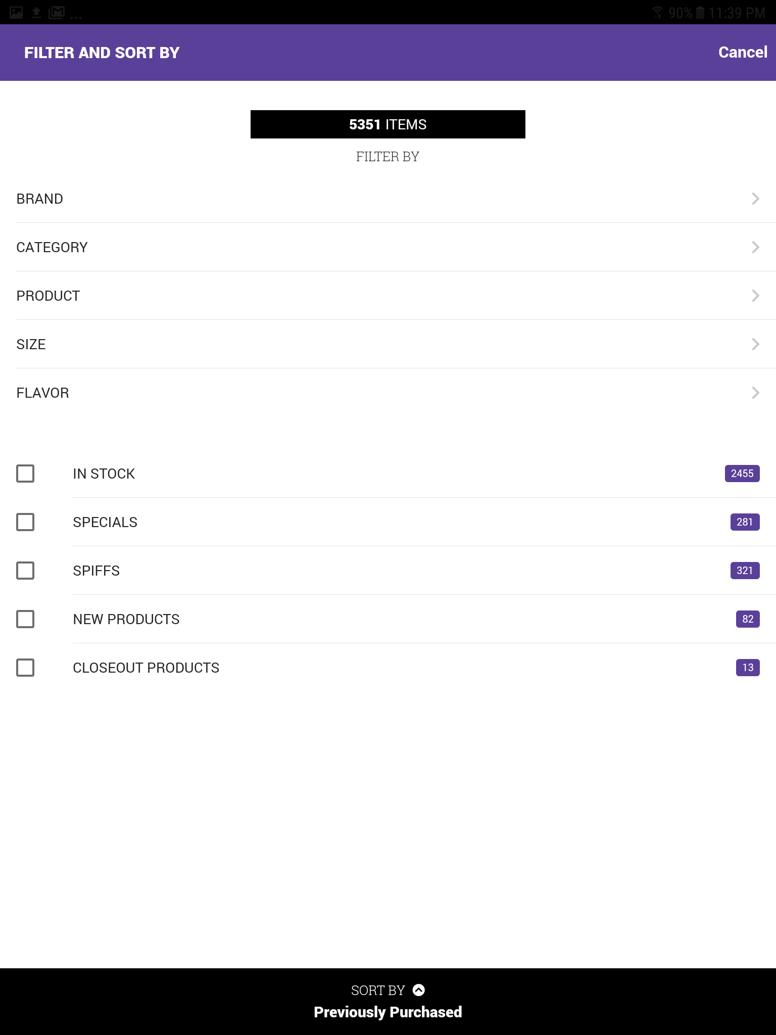 Filter and sort Image