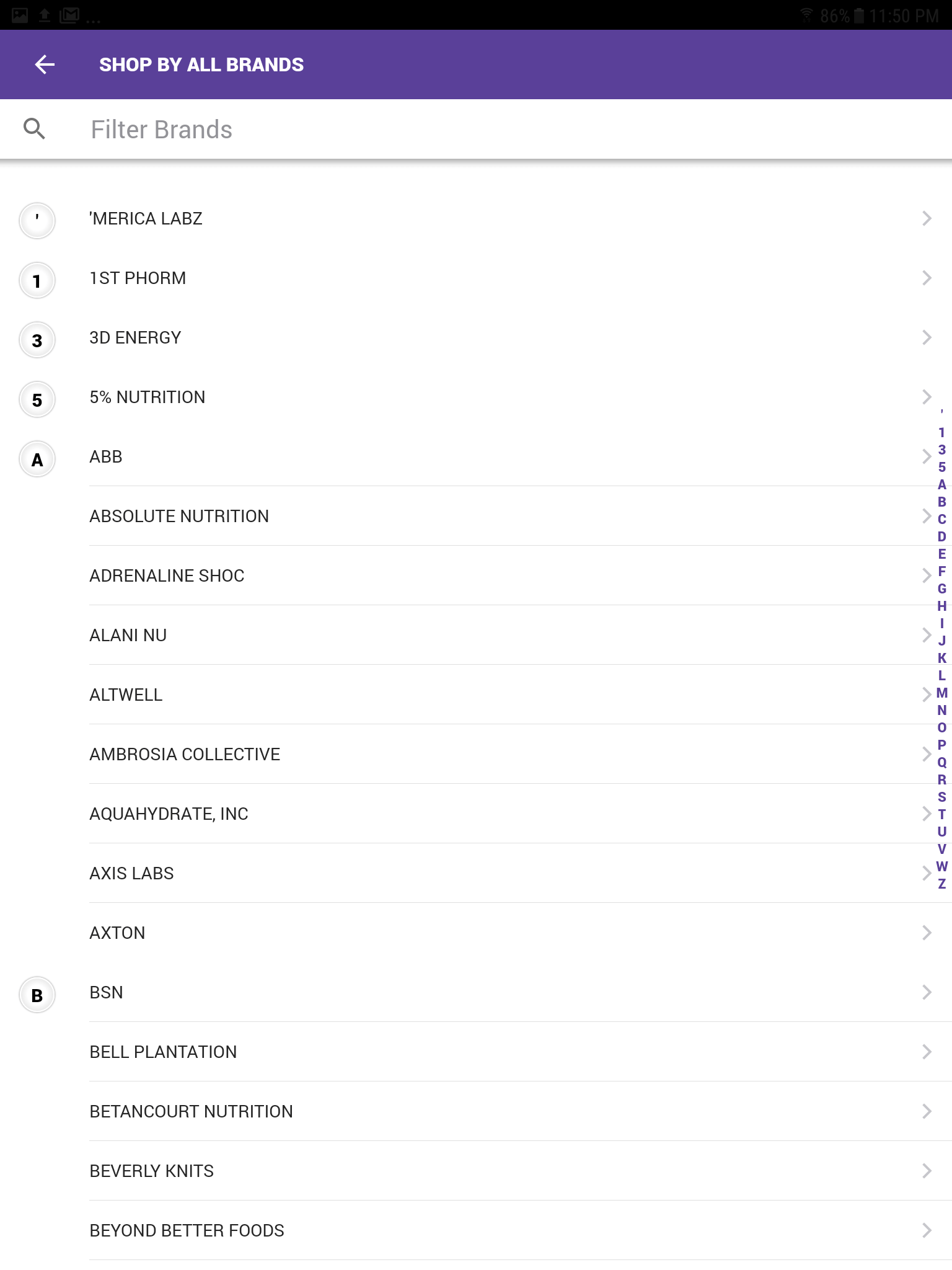 Shop by all brands Image