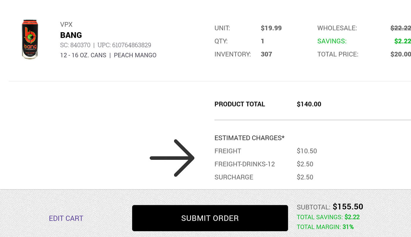 Observation 2 Freight Charges image