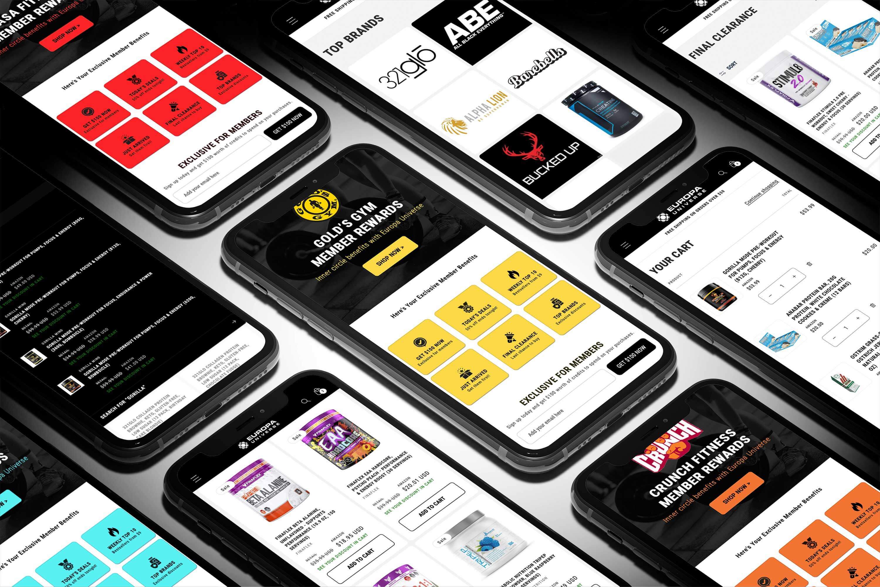 A Variety of Interface Design Screens