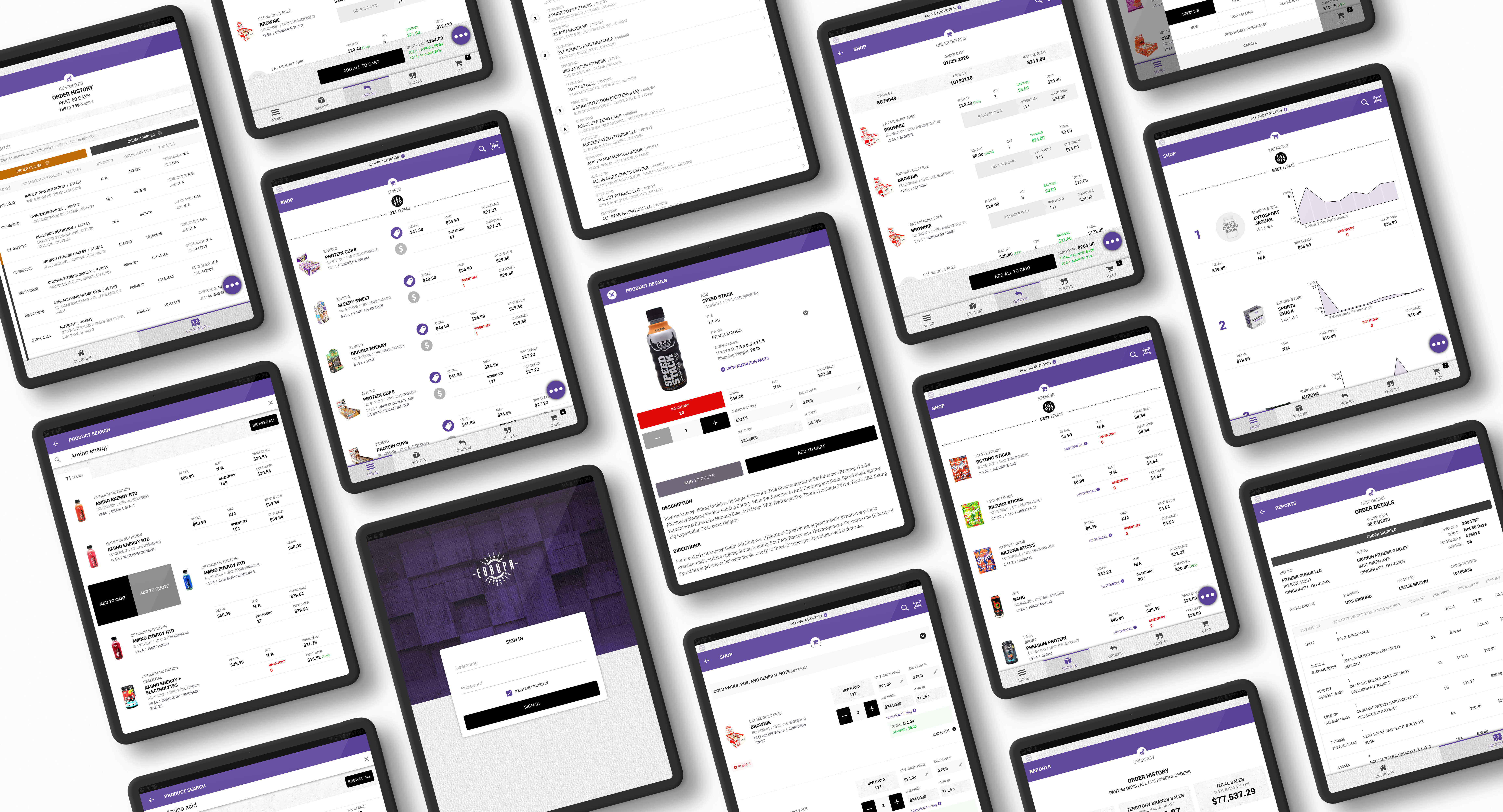 M-Sales Design Mocks image