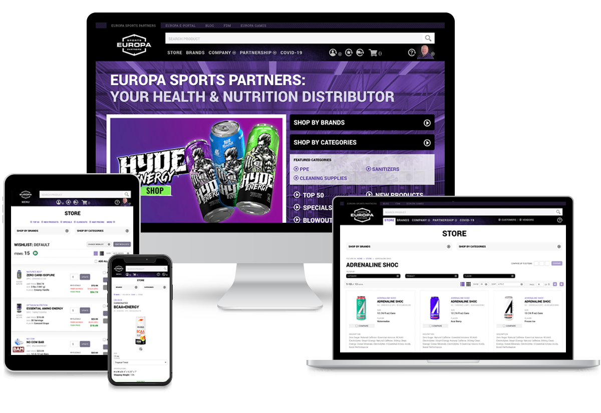 Europa Sports Website Redesign