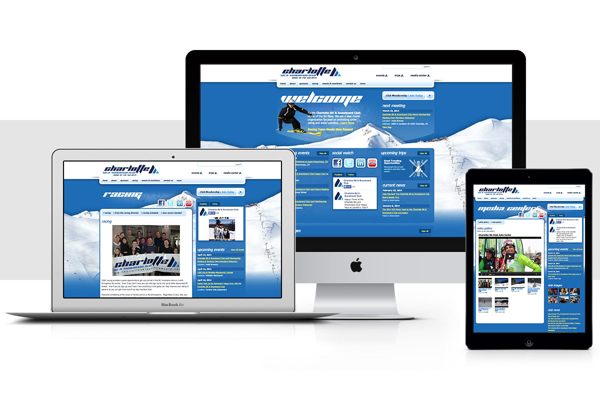 Becoming Design- Charlotte Ski and Snowboard Club